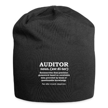 Auditor Magier Definition Abschluss - Jersey-Beanie - Schwarz - Vorne