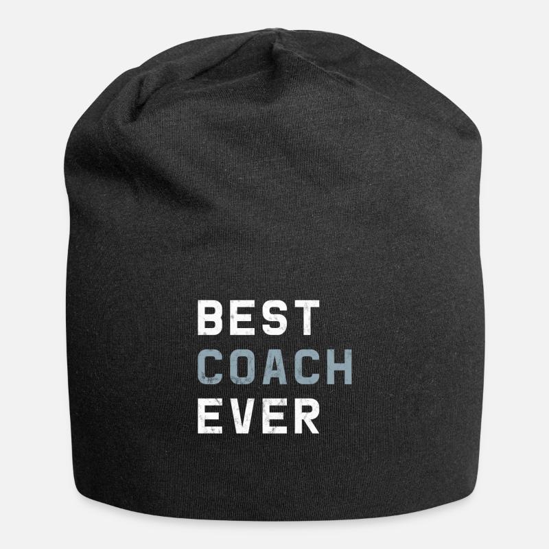 Best Coach Ever | Trainer Training Geschenk Sport - Jersey-Beanie - Schwarz