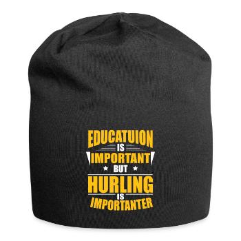 HURLING IS IMPORTANTER - Jersey-Beanie - Schwarz - Vorne