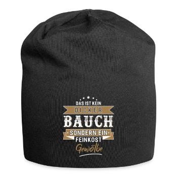 Das Ist Kein Dicker Bauch - Jersey-Beanie - Schwarz - Vorne