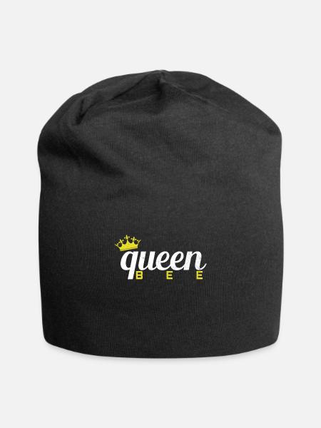 Bienen Koenigin Imkerin Frau - Jersey-Beanie - Schwarz