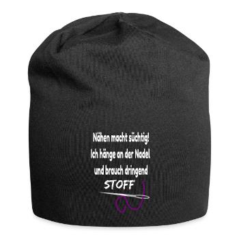 Coudre avec un cadeau d'anniversaire en tissu - Bonnet en jersey - noir - Devant