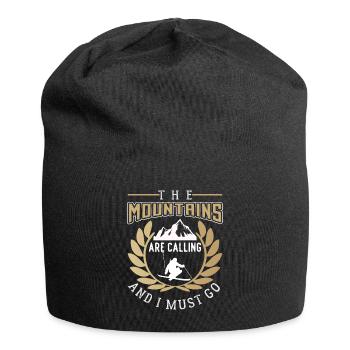 Les montagnes appellent et je dois partir - Bonnet en jersey - noir - Devant