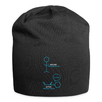 Examen de chimie - Bonnet en jersey - noir - Devant
