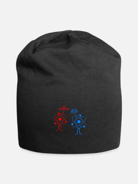 Chemie - Jersey-Beanie - Schwarz