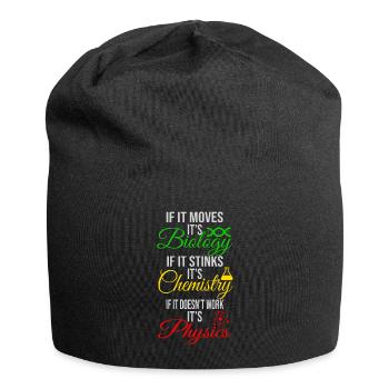Biology Chemistry Physics - Jersey Beanie - black - Front