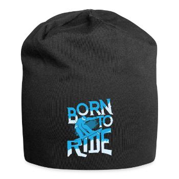 Snowboarding Skiing Mountain Snow Skating - Jersey Beanie - black - Front