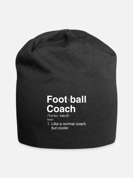 Football Coach Definition Gift Design - Jersey Beanie - black