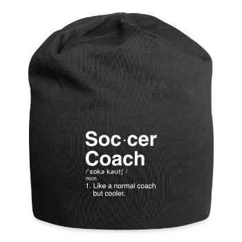 Soccer Coach - Funny Soccer Coach Gift - Jersey Beanie - black - Front