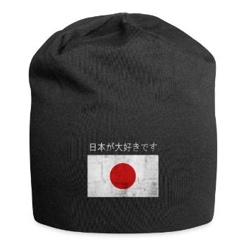 Ich Liebe Japan - Jersey-Beanie - Schwarz - Vorne