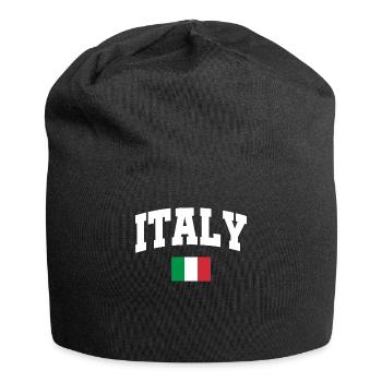 Italy flag - Jersey Beanie - black - Front