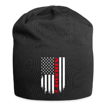 Patriotic Airsoft Player - Flag - Jersey Beanie - black - Front