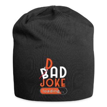Bad Dad Joke Loading - Jersey Beanie - black - Front