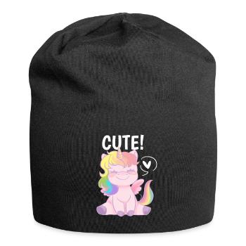 Cadeau Unity pour les licornes - mignon - Bonnet en jersey - noir - Devant