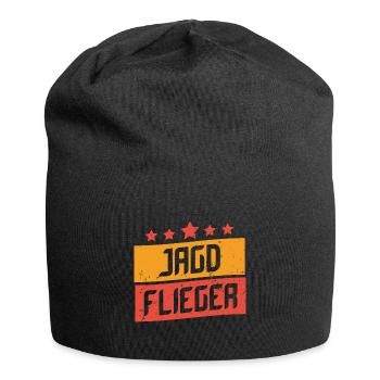 Pilote de chasse pilote cadeau guerre mondiale pilote de rupture - Bonnet en jersey - noir - Devant