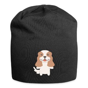 Cavalier King Charles Spaniel Gift Idea - Jersey Beanie - black - Front