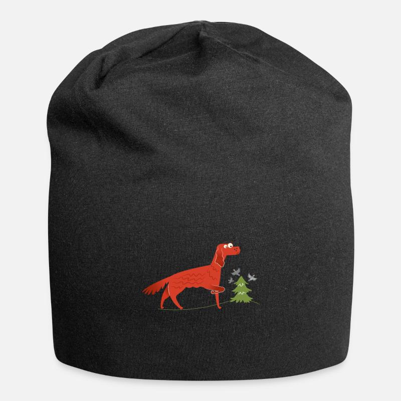 Irish Setter Gift Idea - Jersey Beanie - black