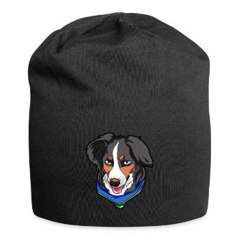 Miniature American Shepherd Dog Gift - Jersey Beanie - black - Front