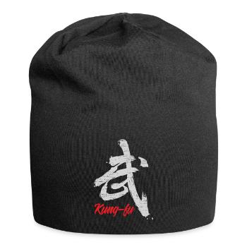Kung Fu Gift Kung Fu Kungfu Gong Fu - Jersey Beanie - black - Front