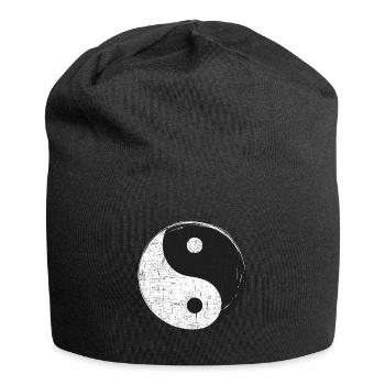 Yin Yang cadeau enfants Kung Fu de Noël - Bonnet en jersey - noir - Devant