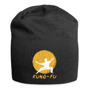 Kung Fu Gift Kung Fu Martial Art Kungfu - Jersey Beanie - black - Front