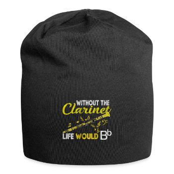 Klarinette Klarinettist Glück - Jersey-Beanie - Schwarz - Vorne