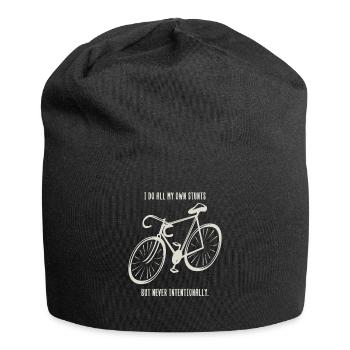 Fahrrad Biker Rad Rennrad Mountainbike Geschenk - Jersey-Beanie - Schwarz - Vorne