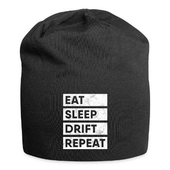 Drifter Eat Sleep Drift Repeat Shirt Auto Driften - Jersey-Beanie - Schwarz - Vorne
