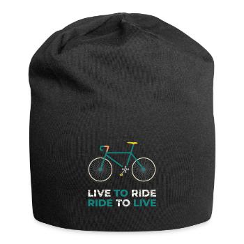 Lustig Fahrradfahren Rennrad Fahrrad Rad Geschenk - Jersey-Beanie - Schwarz - Vorne