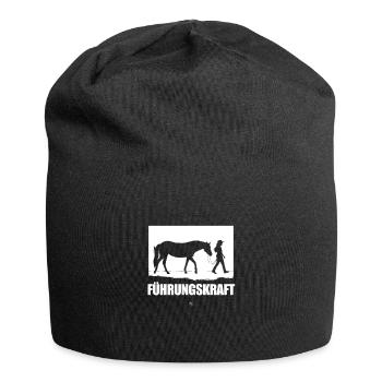 Executive horse lovers rider gift - Jersey Beanie - black - Front