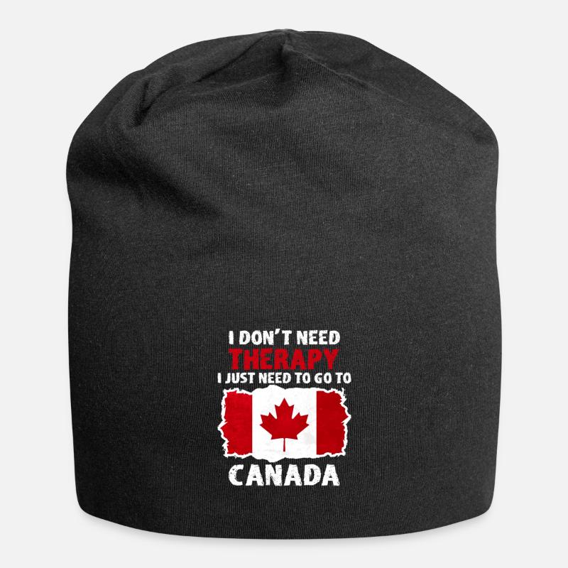 Canada Canada Idée cadeau Drôle - Bonnet en jersey - noir