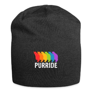 Gay Pride - Jersey-Beanie - Anthrazit - Vorne