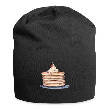 Pancake, Pfannkuchen - Jersey-Beanie - Schwarz - Vorne