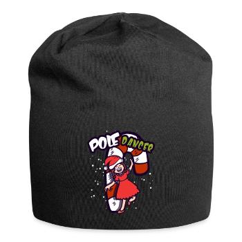 Pole Tänzerin Candy Cane Pole Weihnachten Fitness Geschenk - Jersey-Beanie - Schwarz - Vorne