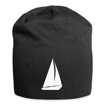 Segelschiff - Jersey-Beanie - Schwarz - Vorne