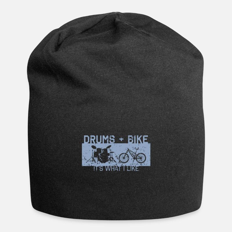 Fahrrad Schlagzeug Hobby Bike Drums - Jersey-Beanie - Schwarz
