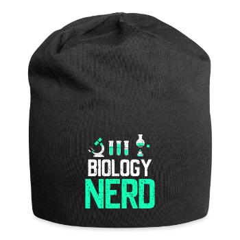 Biologie-Nerd - Jersey-Beanie - Schwarz - Vorne