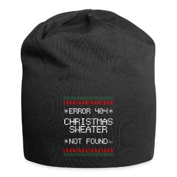 Informaticien de Noël - Bonnet en jersey - noir - Devant