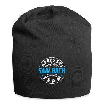 Apres Ski Saalbach Team Winter Holiday Gift - Jersey Beanie - black - Front