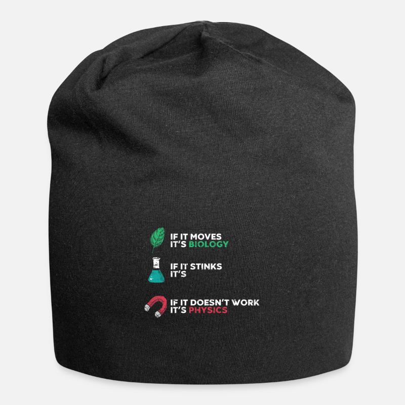 Science - Biologie, Chimie et Physique - Bonnet en jersey - noir
