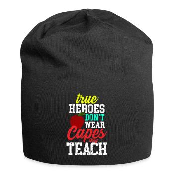 Teacher hero - Jersey Beanie - black - Front