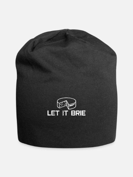 Brie Kaese aime dire jeu de mots - Bonnet en jersey - noir