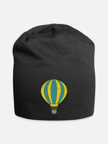 Ballon à air chaud cadeau gaz panier - Bonnet en jersey - noir