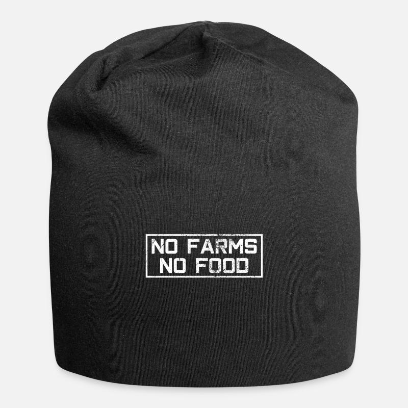 Landwirt Spruch - Jersey-Beanie - Schwarz