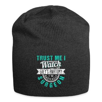 Serie Chirurg Arzt - Jersey-Beanie - Anthrazit - Vorne