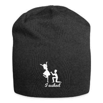 wedding - Jersey Beanie - charcoal grey - Front