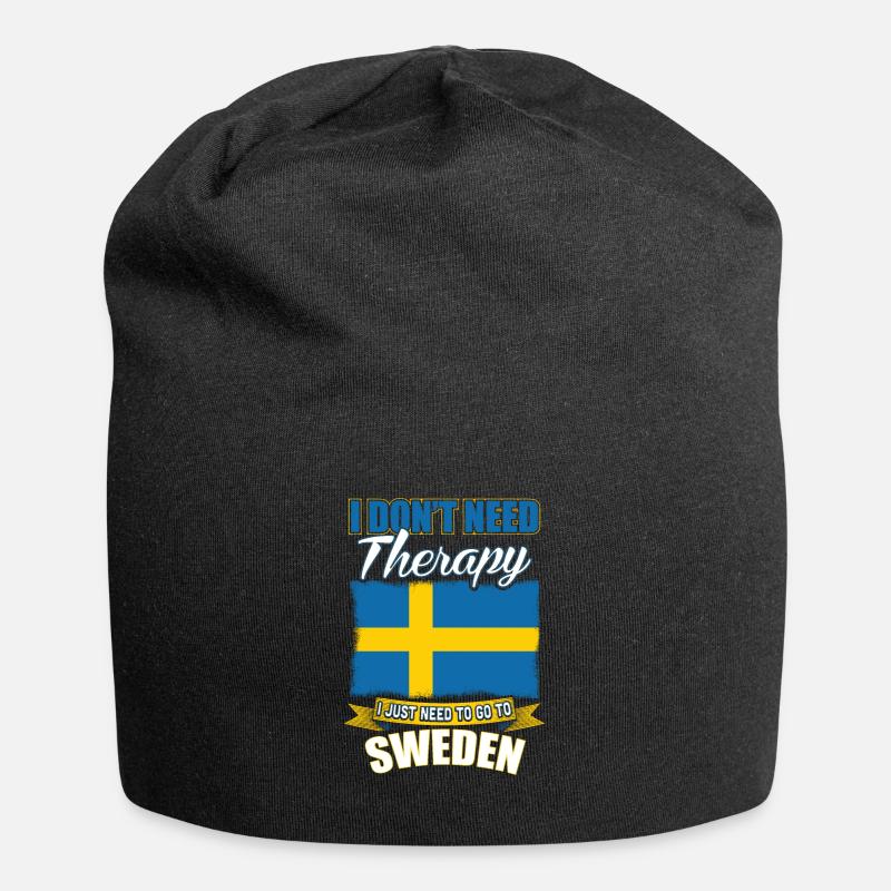 Suède - Bonnet en jersey - noir