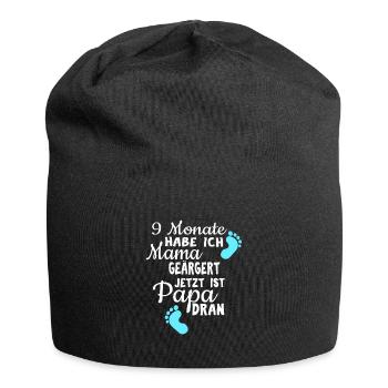 Babyboy 9 months I annoyed mom gift - Jersey Beanie - black - Front