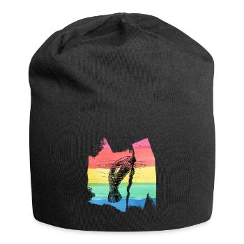 Walrus Seal Walrus Cow T Shirt - Jersey Beanie - black - Front