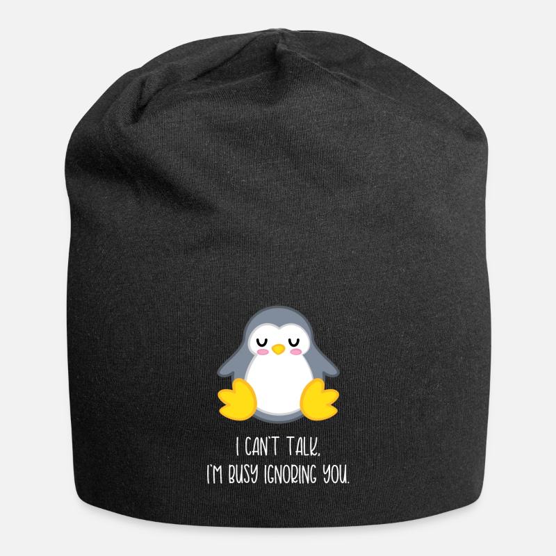 Pingouin - Pingouins - Pingouin - Ignorance - Bonnet en jersey - noir